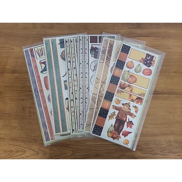 6 PC LOT Creative Memories Cottage Jumbo Great Lengths Stickers Power Palette - Picture 15 of 15